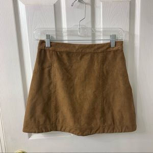 Abercrombie & Fitch Suede Mini Skirt